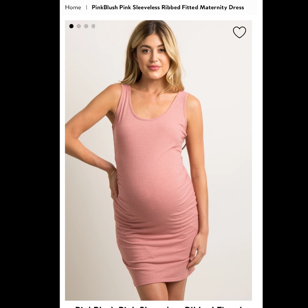 PinkBlush Maternity fitted dress